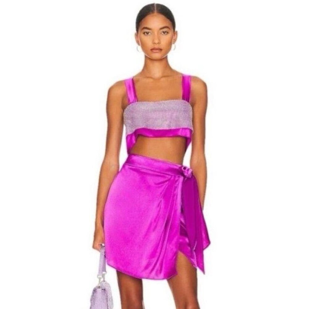 NONchalant Kyla Mini Skirt in Orchid